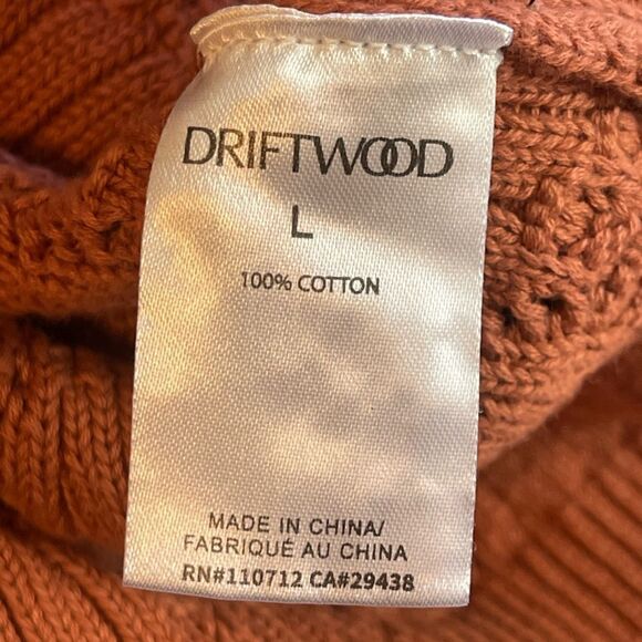 Driftwood Nancy knit cardigan in brick. Large. NWT - Picture 7 of 8